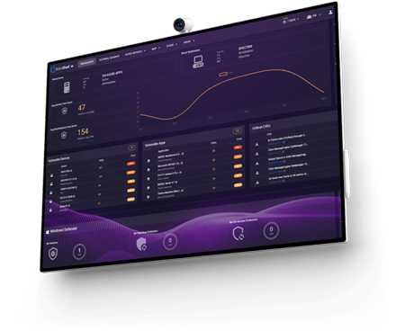 Device screen displaying RoboShadow Dashboard 